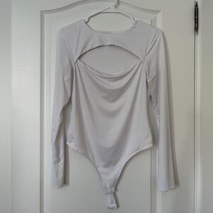 White Long Sleeve Bodysuit